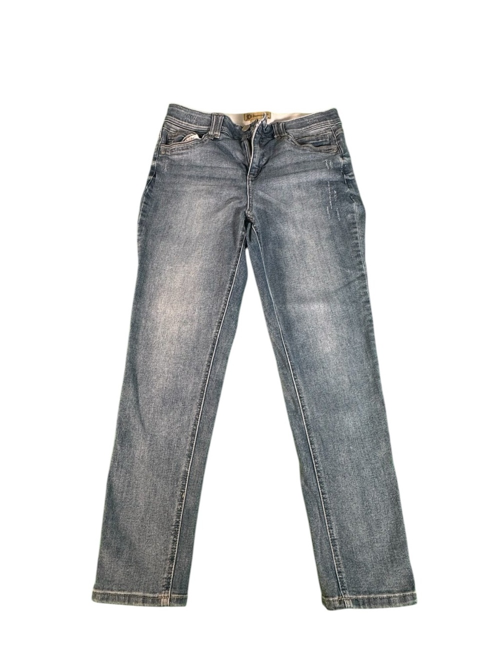 Democracy Ab Technology Jeans Women's Size 12 Blue Straight Leg Stretch Denim